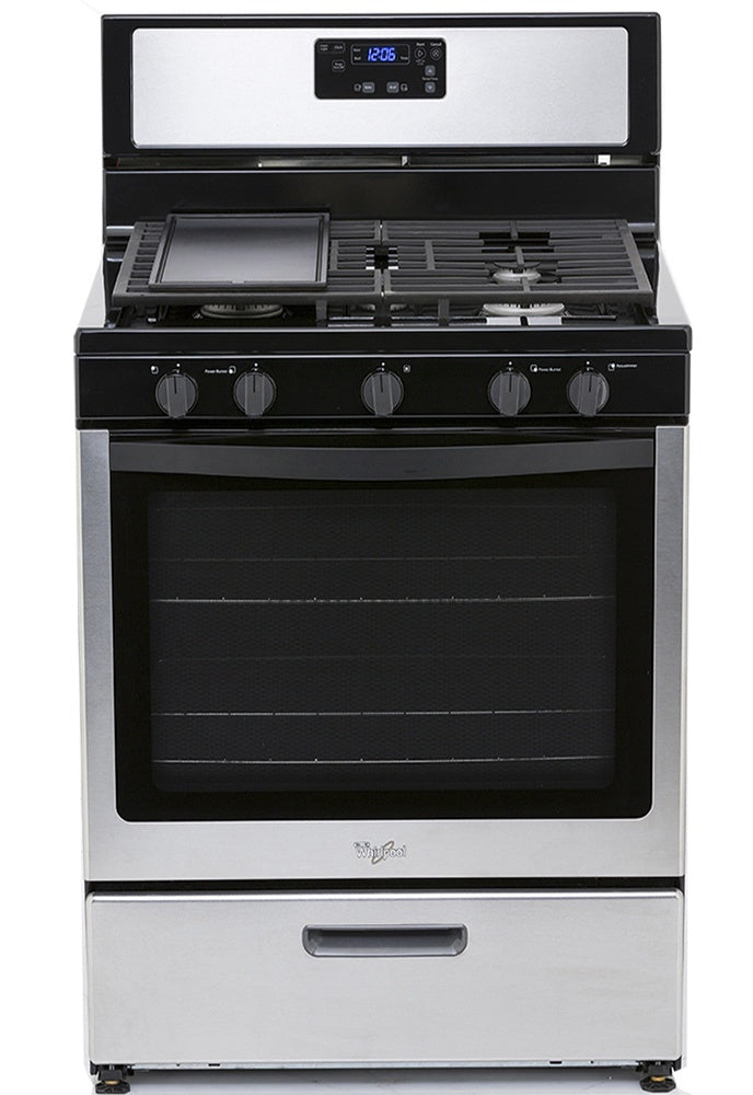 WHIRLPOOL Stove 5 Burner LWF7551S00 30" 1Y