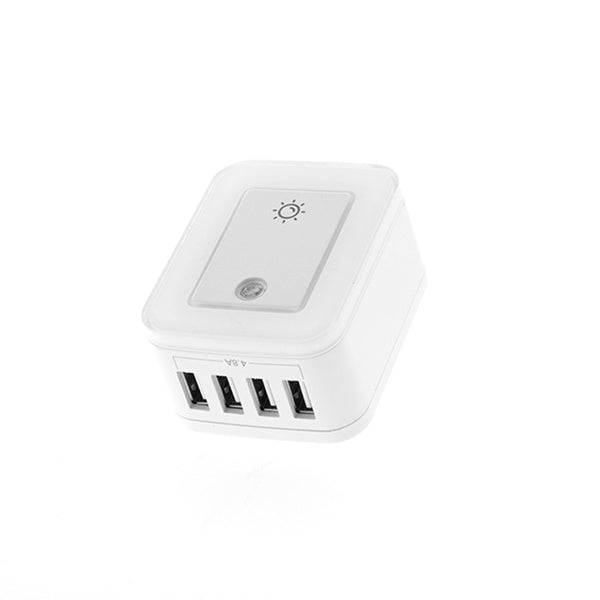 FORZA Charger USB Adaptor FWT-4012USB 4 USB with LED Night Light Power Brick