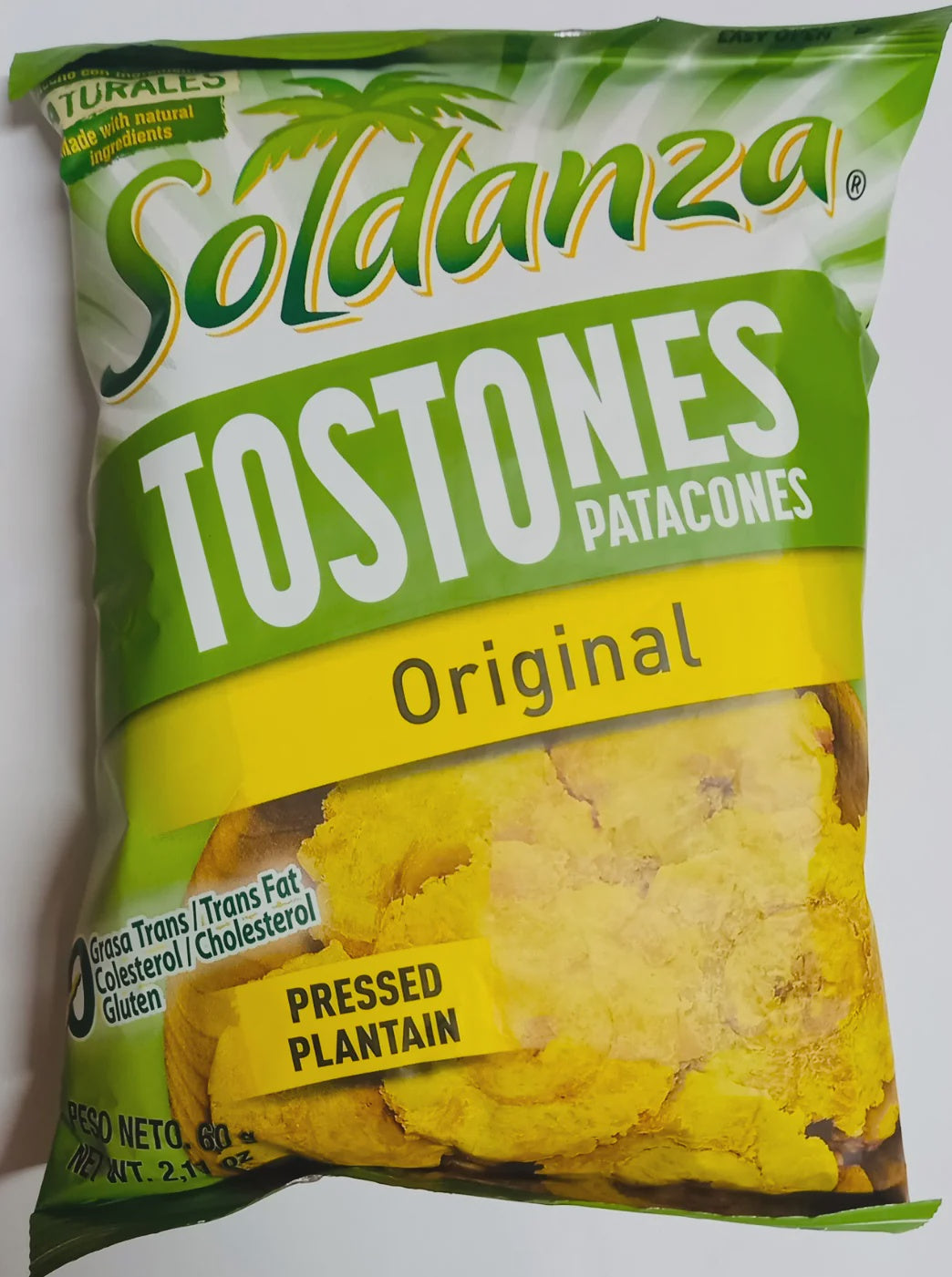 SOLDANZA Snacks Tostones Patacones Pressed Plantain 60G