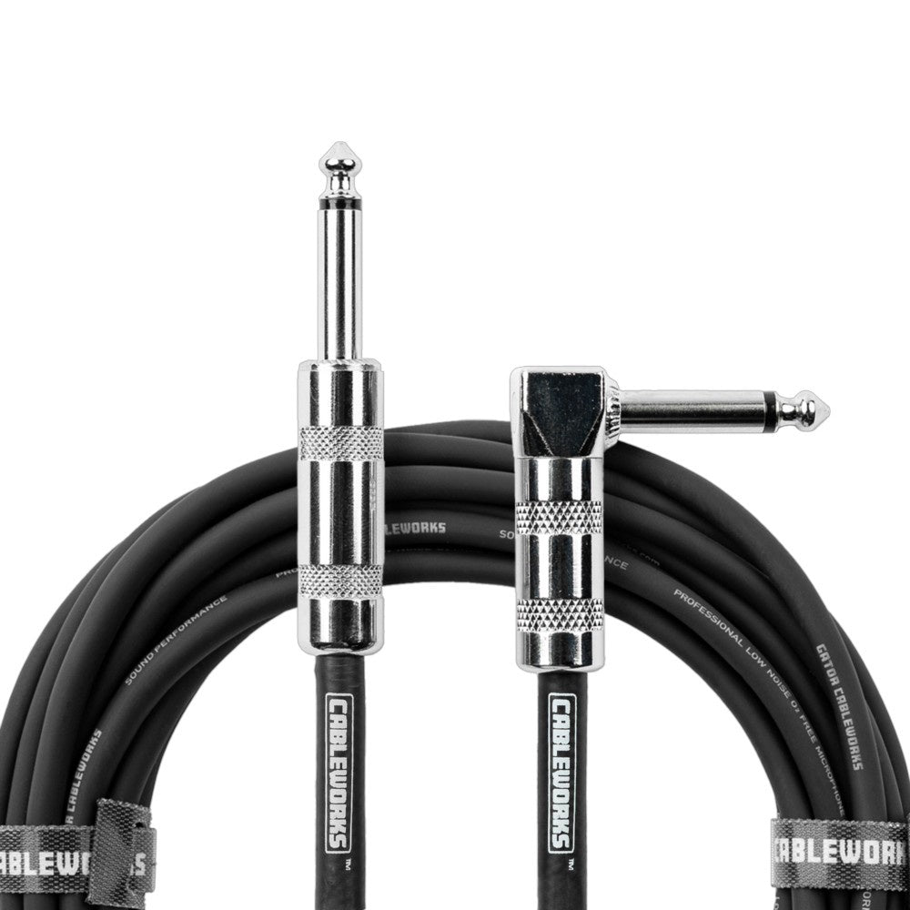 GATOR CABLE WORKS Lead 1 1/4" Male Mono to 1 1/4" Male Mono 10FT GCWB-INS-10RA Gator