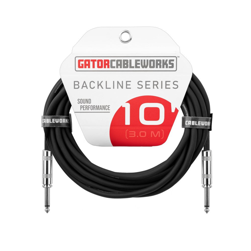 GATOR CABLE WORKS Lead 1 1/4" Male Mono to 1 1/4" Male Mono 10FT GCWB-INS-10 Gator