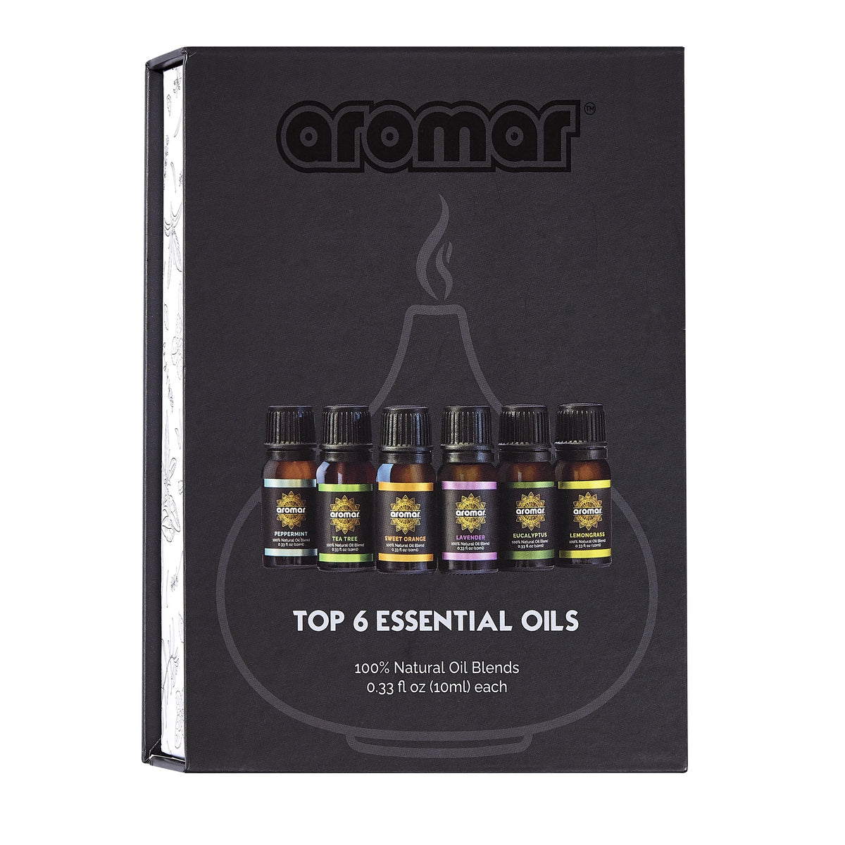 AROMAR Essential Oil 0.5OZ Assorted Pdq 6 Pack S8010
