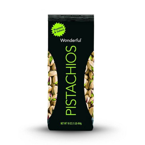 WONDERFUL Pistachios Roasted & Salted 16OZ 454G