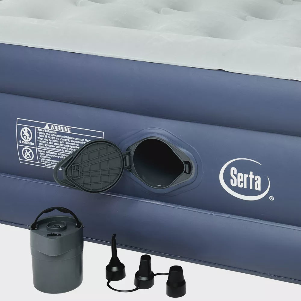 SERTA Mattress Air 98539323Q 16" Queen with Internal 120V Pump 60" X 80" X 16"