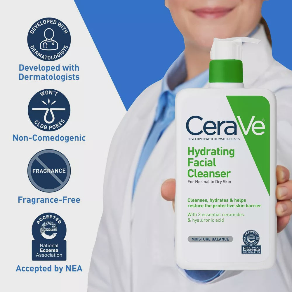 CERAVE Hydrating Facial Cleanser 355 ML 12OZ