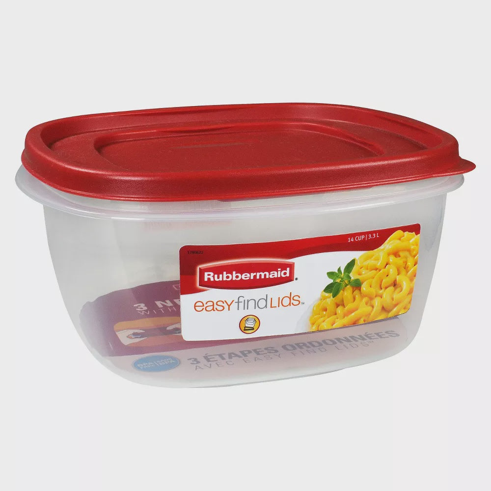RUBBERMAID Food Bowl Easy Find Lids 14.0 Cup 3.3L 1PC 2138783