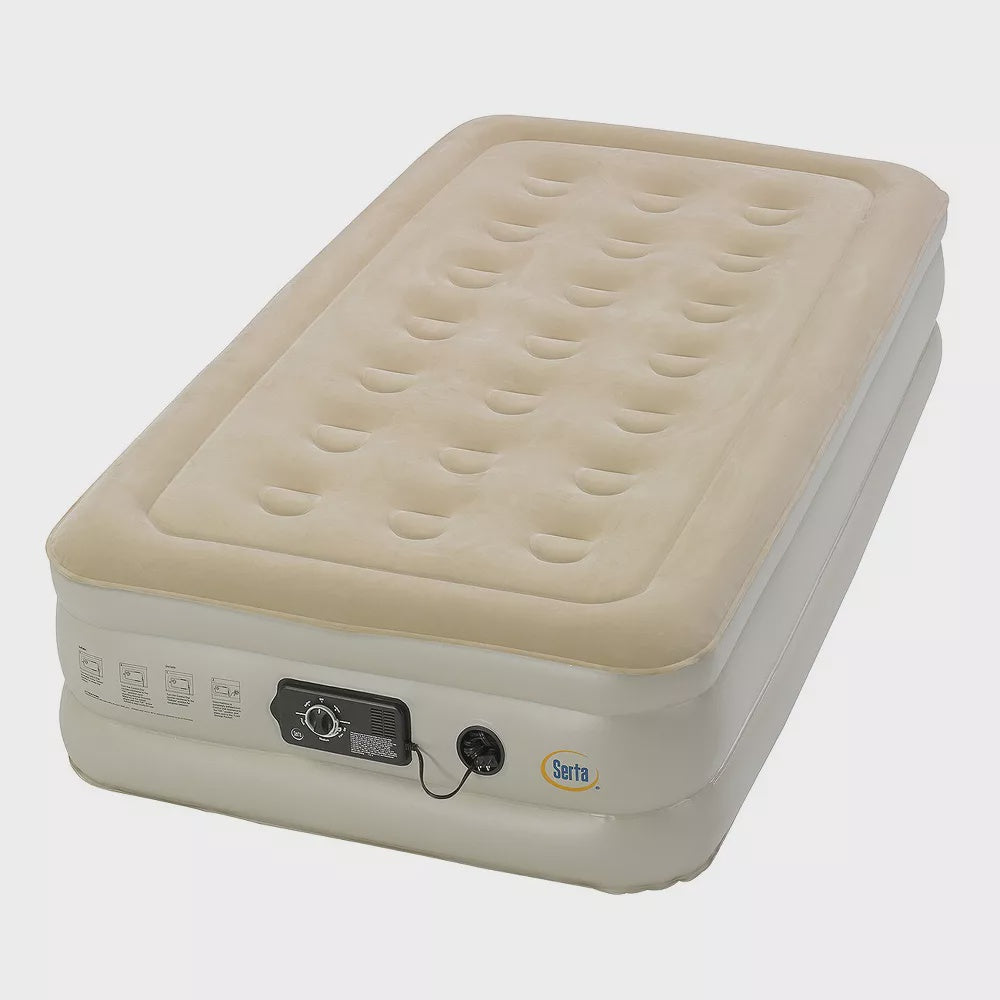 SERTA Mattress Air 85002114 15" Twin with Internal 120V Pump 39" X 74" X 15"