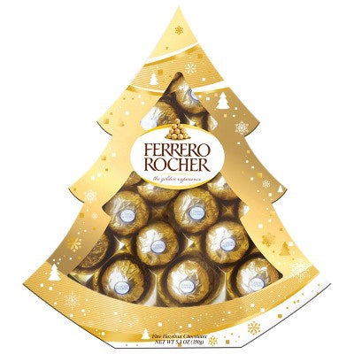 FERRERO ROCHER Fine Hazelnut Milk Chocolate Tree Pack 150G