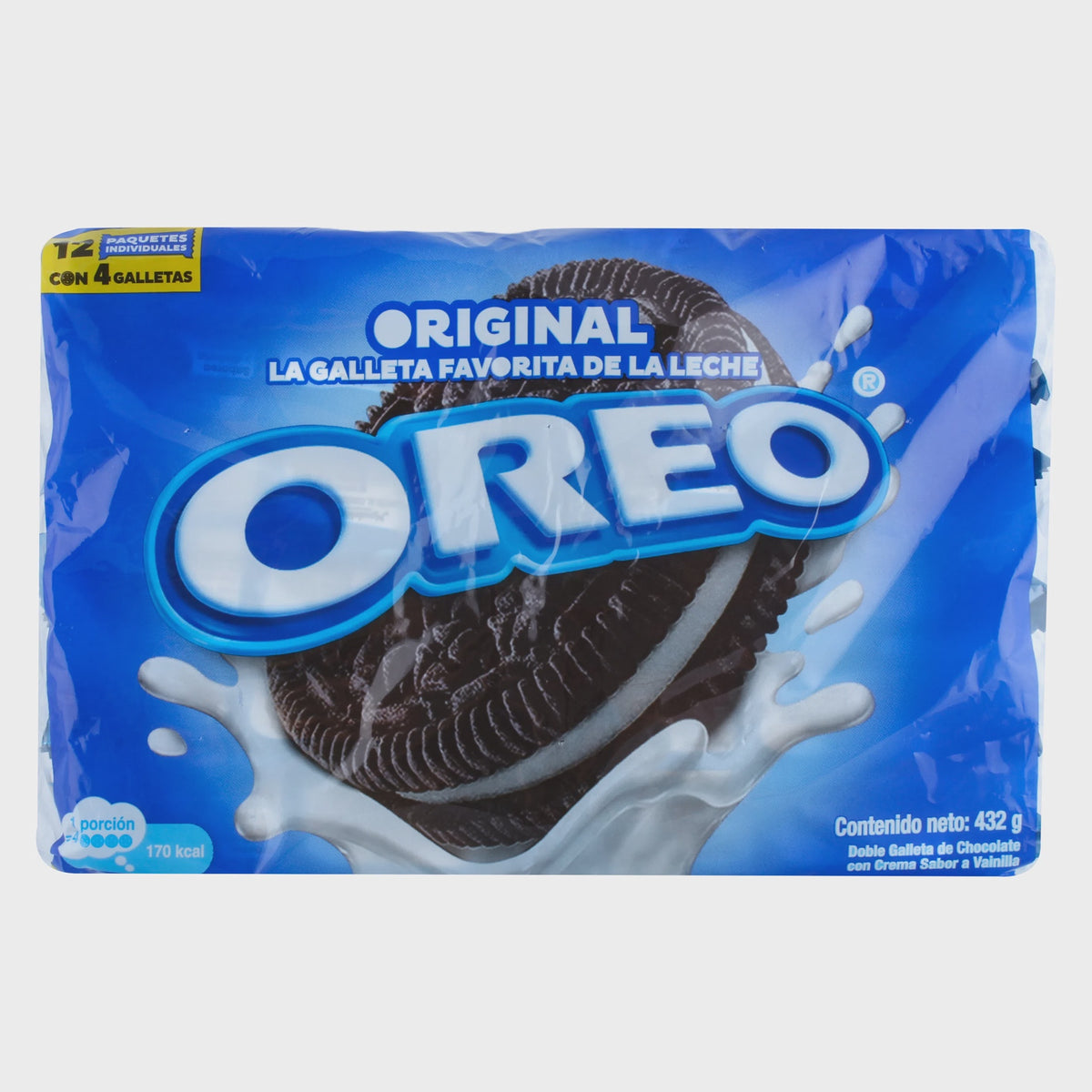 NABISCO Oreo Original Cookies 12PACK of 4-COOKIES Per Pack 432G