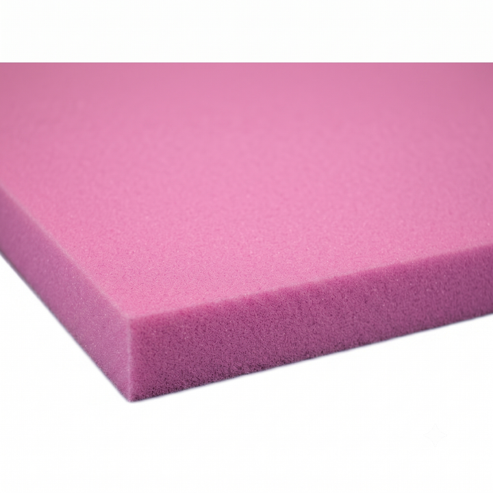 COMFORTSLEEP Mattress 1" Foam Sheet Pink Uncovered 54" X 74" X 1"