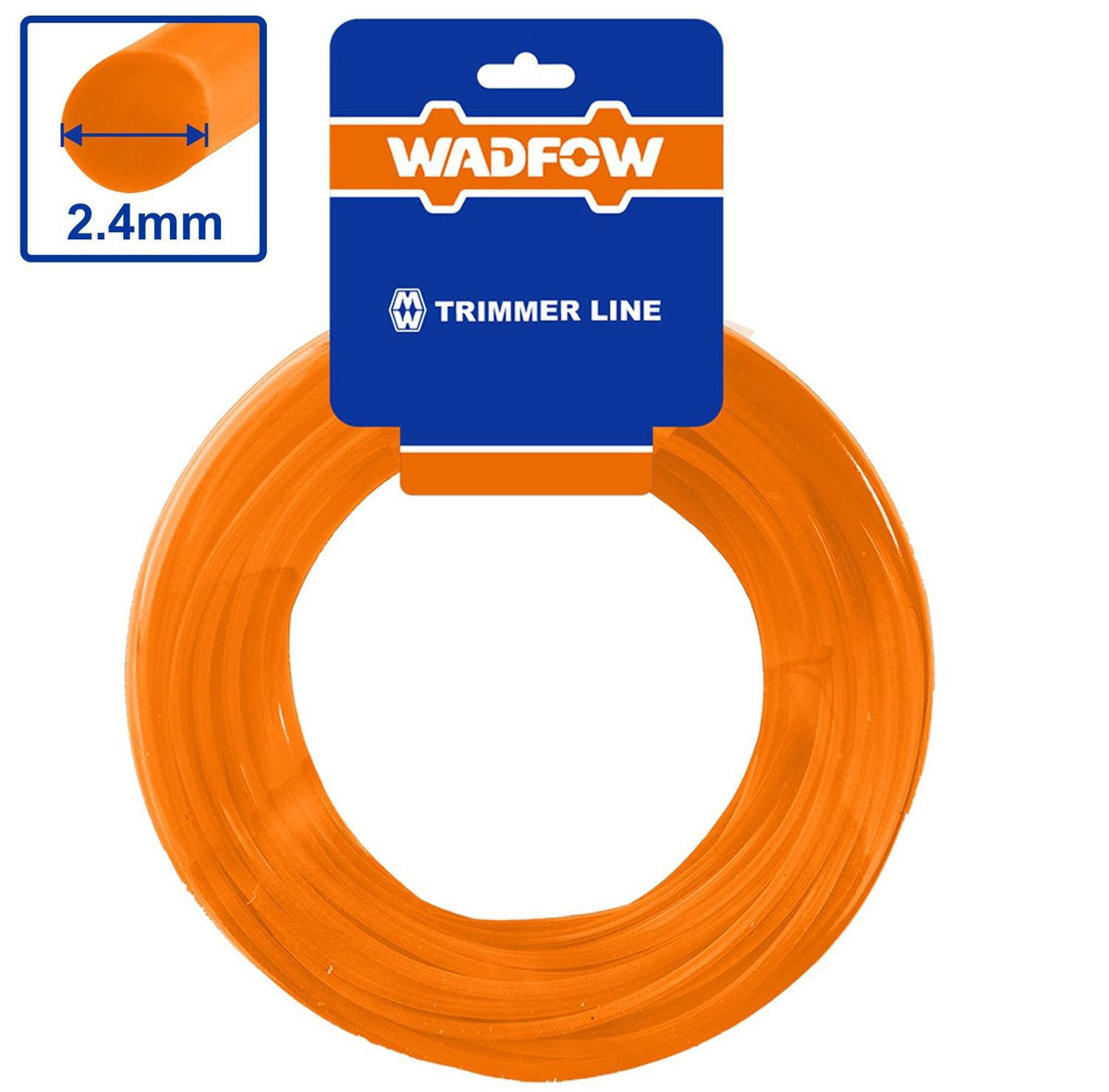 WADFOW Grass Trimmer Brush Cutter Line Spool Cord 12M 2.4MM WNG1121