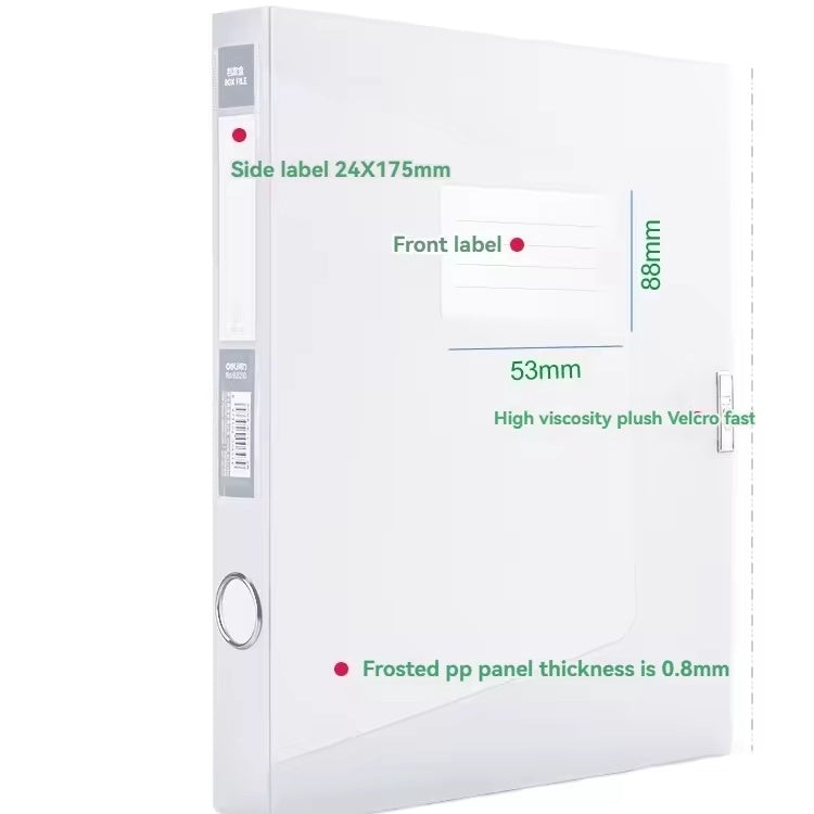 DELI Stationery Transparent Box File 63210