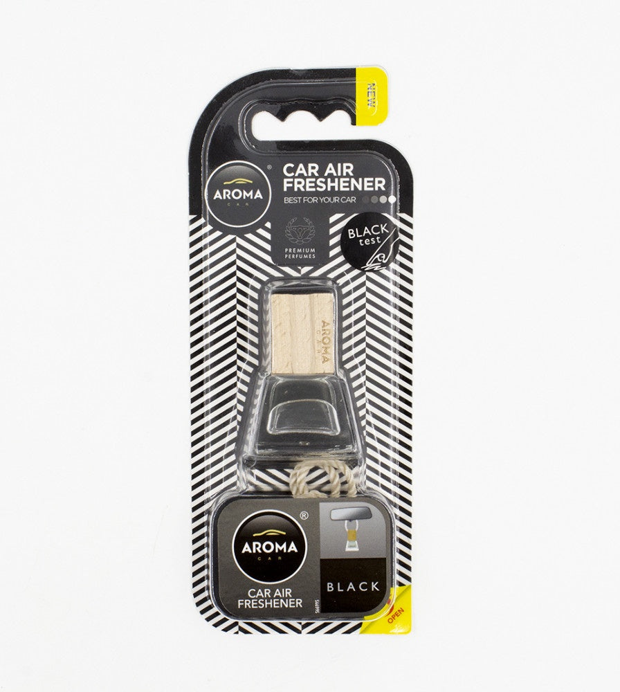 AROMA Car Air Freshener Crystal Wood Black 7ML