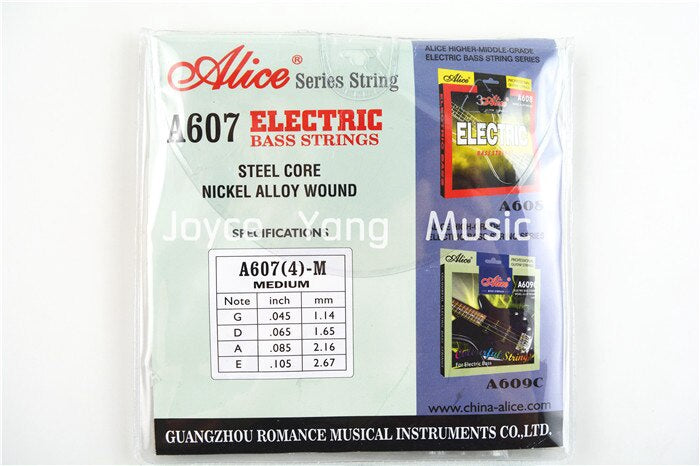 ALICE Guitar String A607(4)-M Electric Bass Alloy