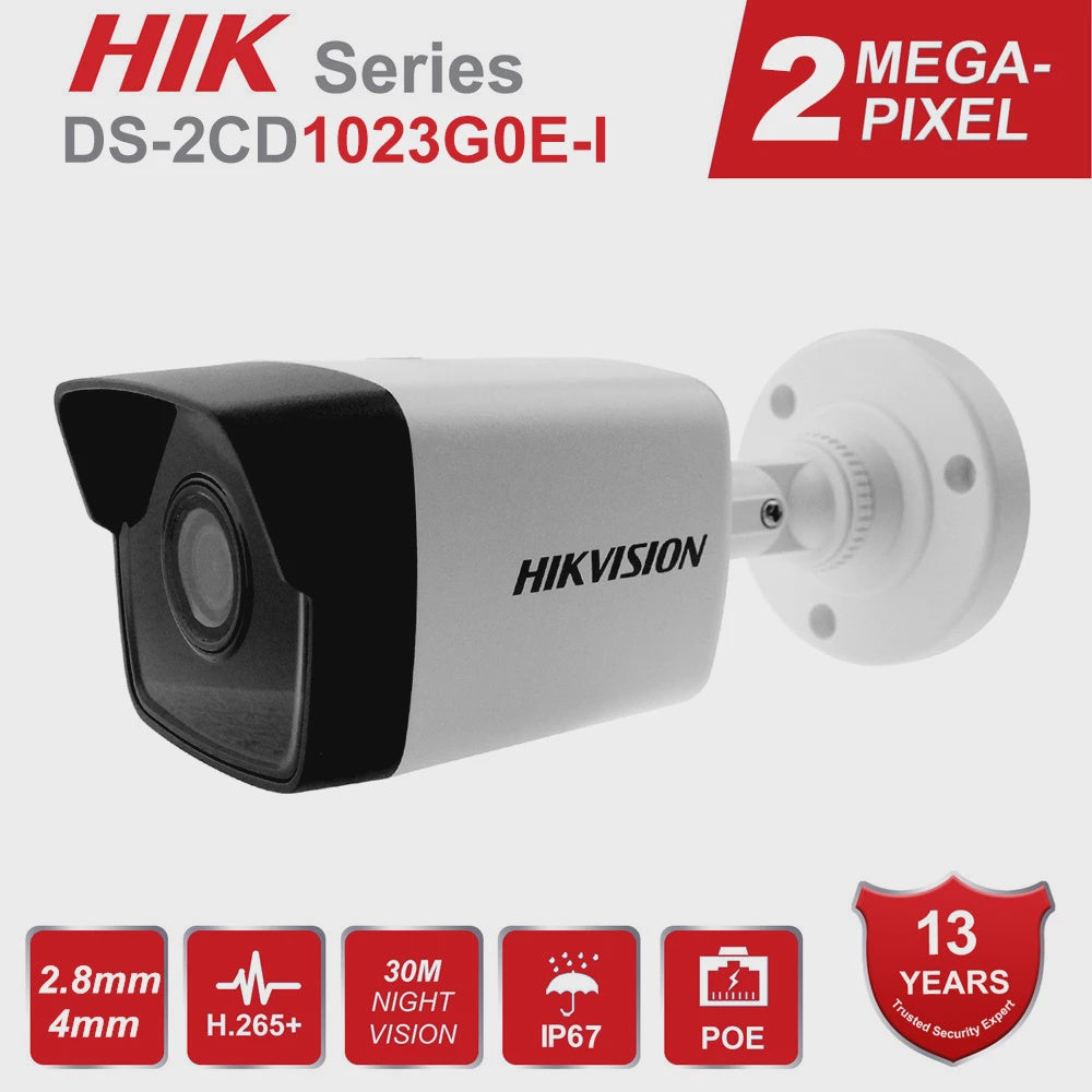 HIKVISION Security Camera Ip DS-2CD1023G0E-I 2MP Bullet
