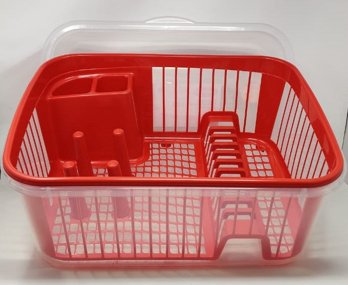 Dish Rack 1 Layer Polinplast T0037500T with Cover Plastic