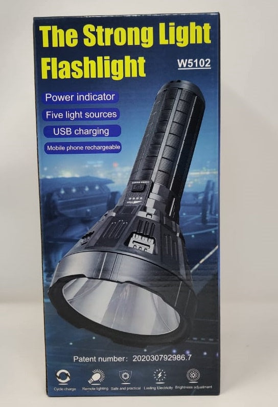 Torch Light LED W5102 Rechargeable the Strong Light Flashlight