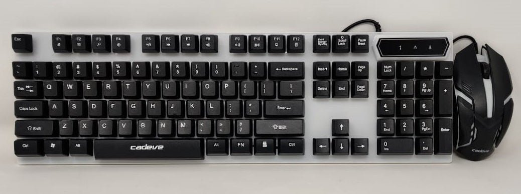 GENERIC Computer Keyboard & Mouse Combo 9122 Cadeve Lighted
