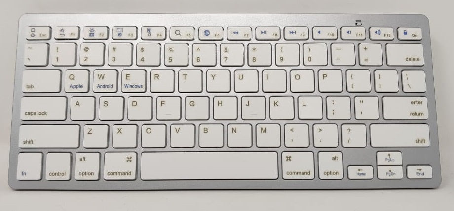 GENERIC Computer Mini Keyboard Wireless BK3001 Silver & White