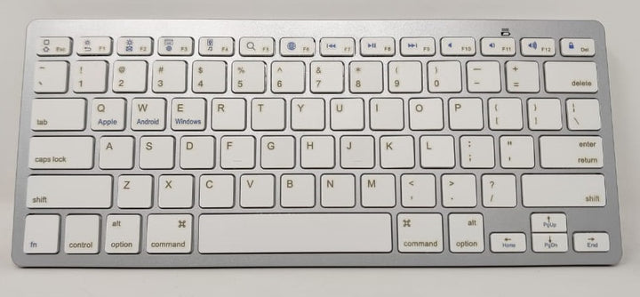 GENERIC Computer Mini Keyboard Wireless BK3001 Silver & White