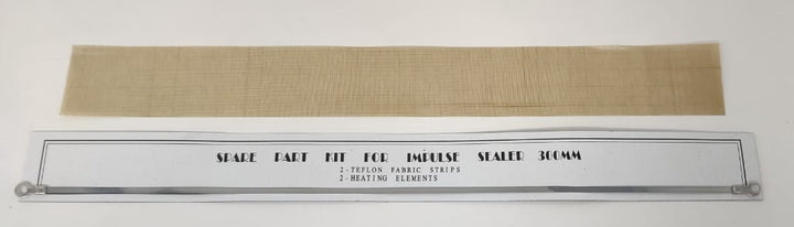 Sealer Impulse Spare Part Kit 12" 300MM 1 Teflon Fabric Strip & 1 Heating Element