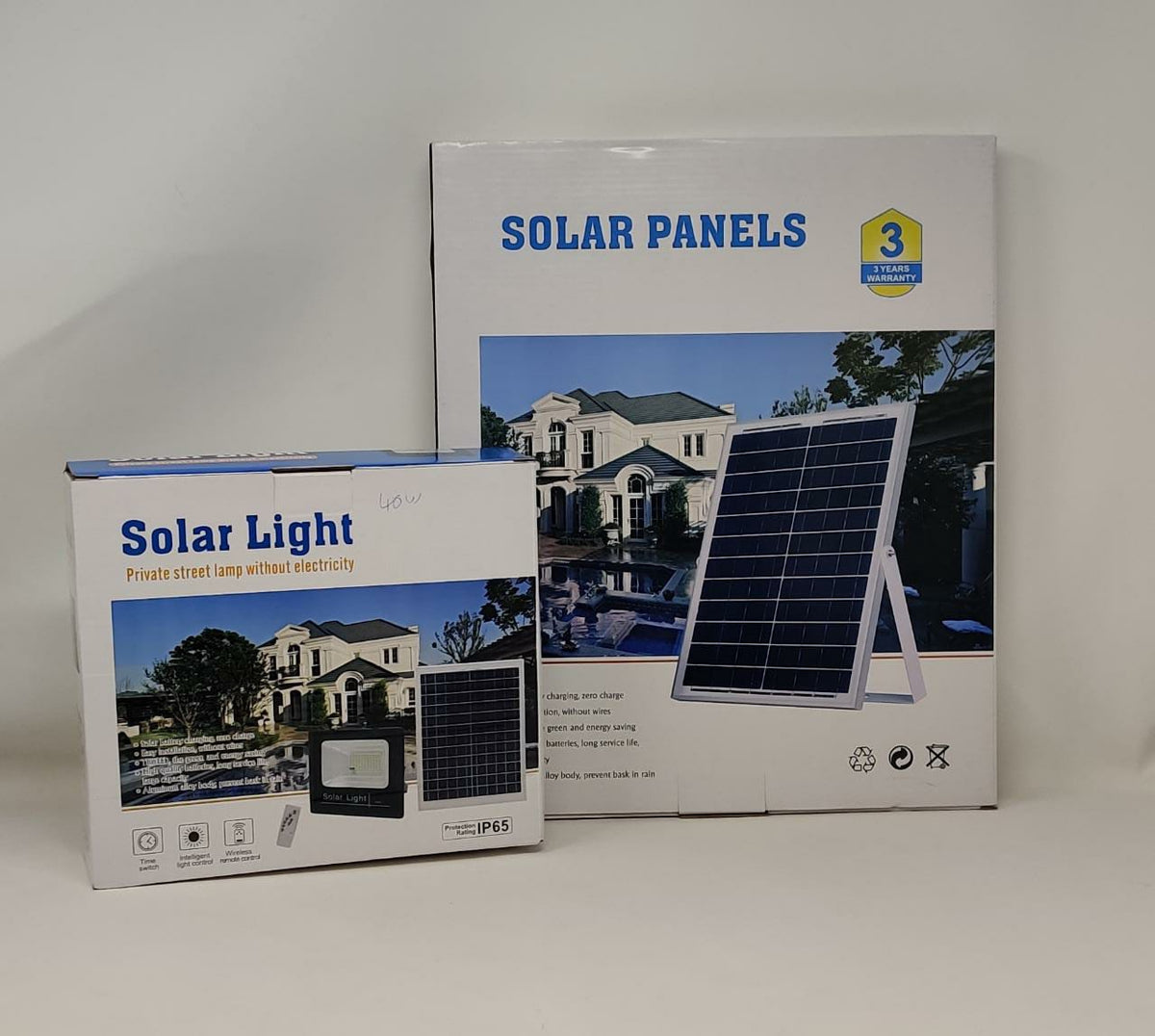 JORTAN Lamp LED Solar Flood 40W 6000K IP65