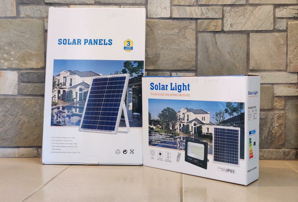 JORTAN Lamp LED Solar Flood 300W 6000K IP65