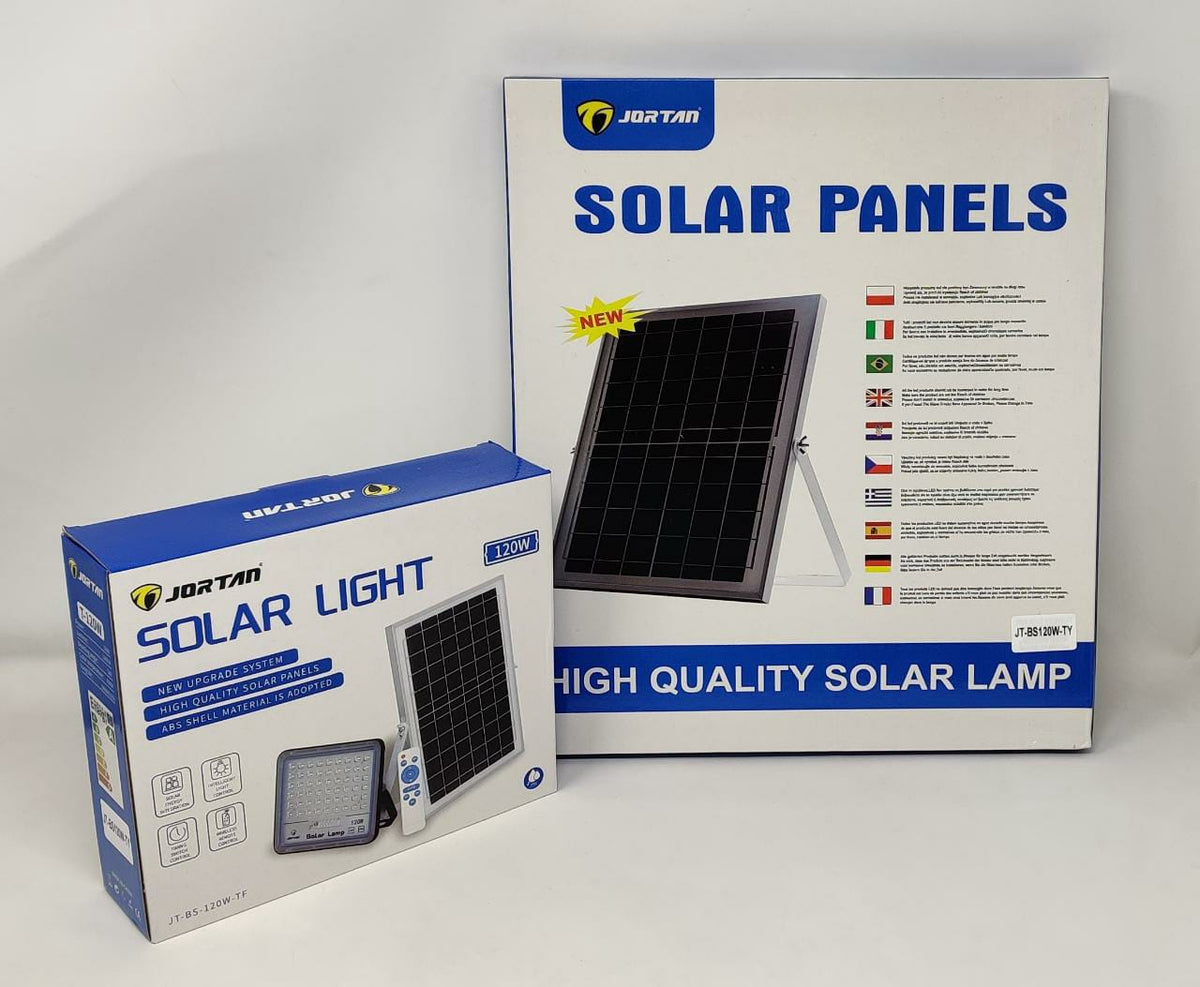 JORTAN Lamp LED Solar Flood 120W JT-BS120W-TY + JT-BS120W-TY 6500K IP66 2BOX
