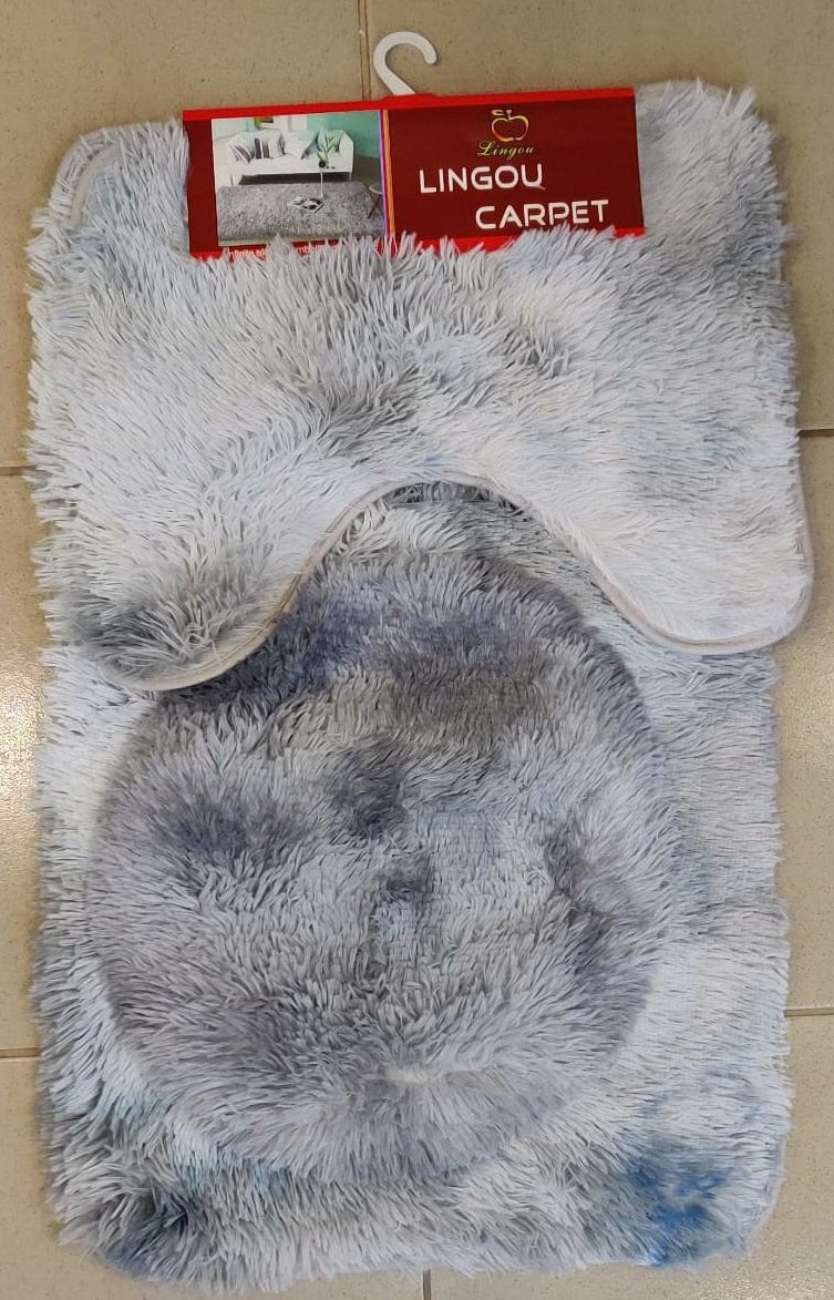 Toilet Mat 3PCS Lingou Carpet 2007YY321-10 Shaggy