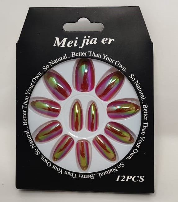 Nails Extensions Mei Jia Er 929-10 12PCS Designer Set