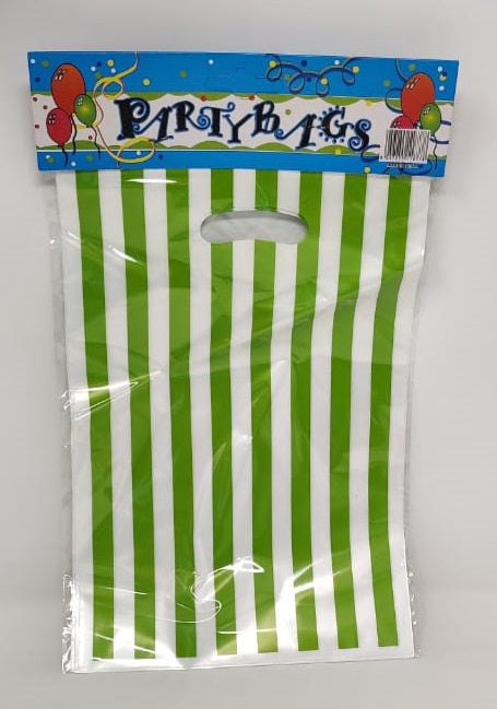Party Bags Loot 10PCS Pack Stripe Plastic
