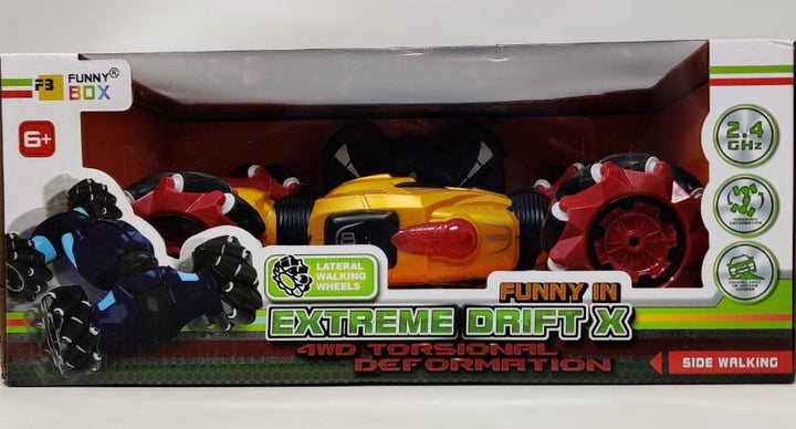 GENERIC Toy Extreme Drift X 4WD Torsional Deformation Car Remote Control F-100 208037