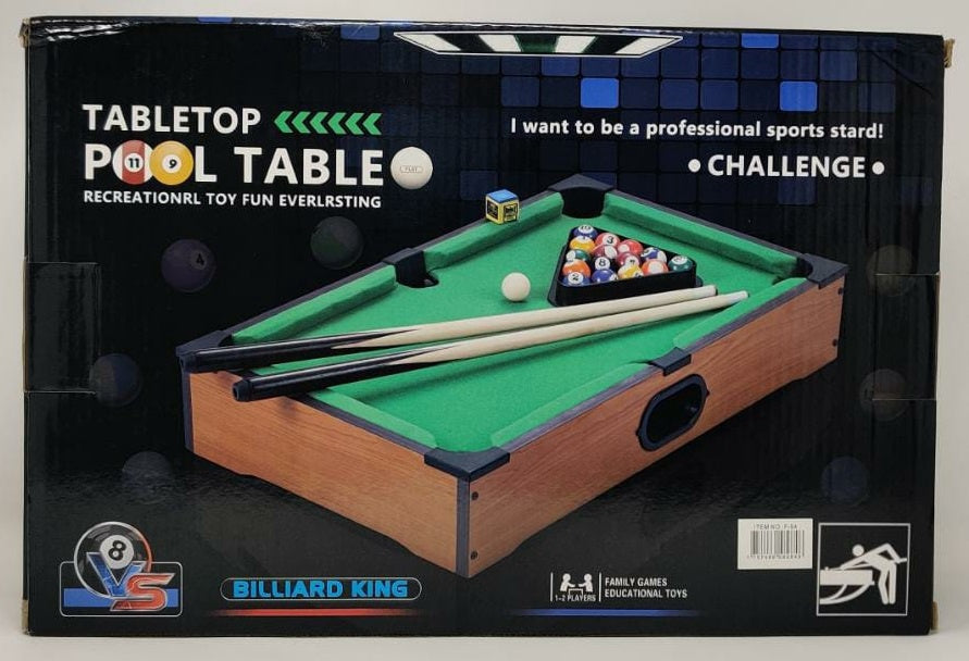 GENERIC Toy Tabletop Pool Table F-54