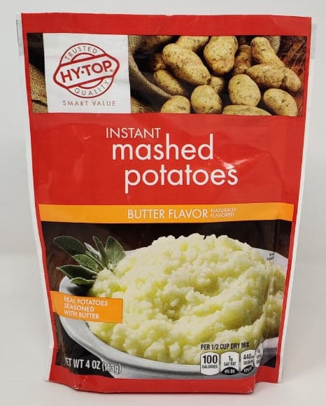 HY-TOP Instant Mashed Potatoes Butter Flavor 4OZ 113G