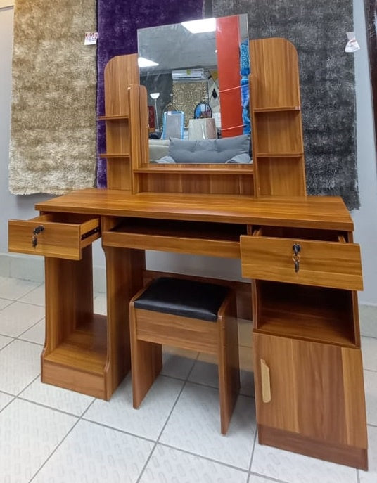 Dresser with Mirror & Seat 624 (A)+B Red