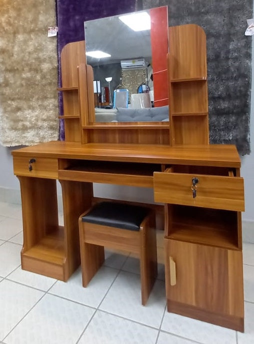 Dresser with Mirror & Seat 624 (A)+B Red