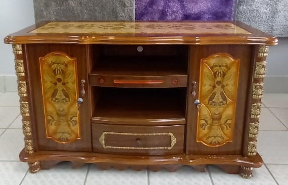 TV Stand 8171 Wood with Cupboard