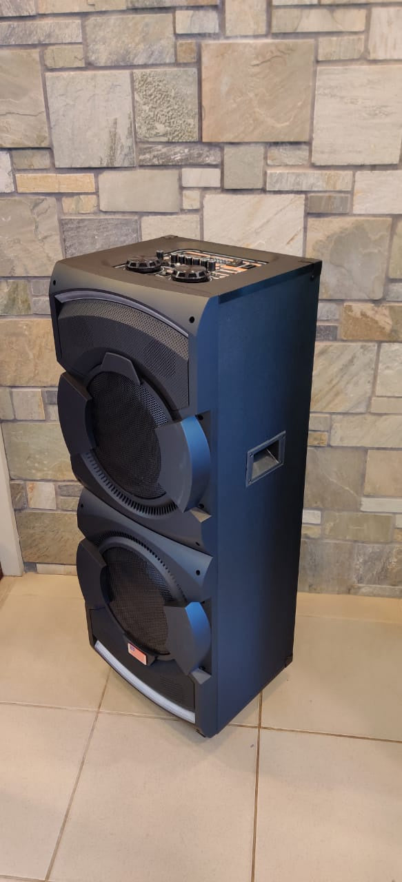 EMERALD Speaker Box 12" Dual D1223 Rechargable Powered Each