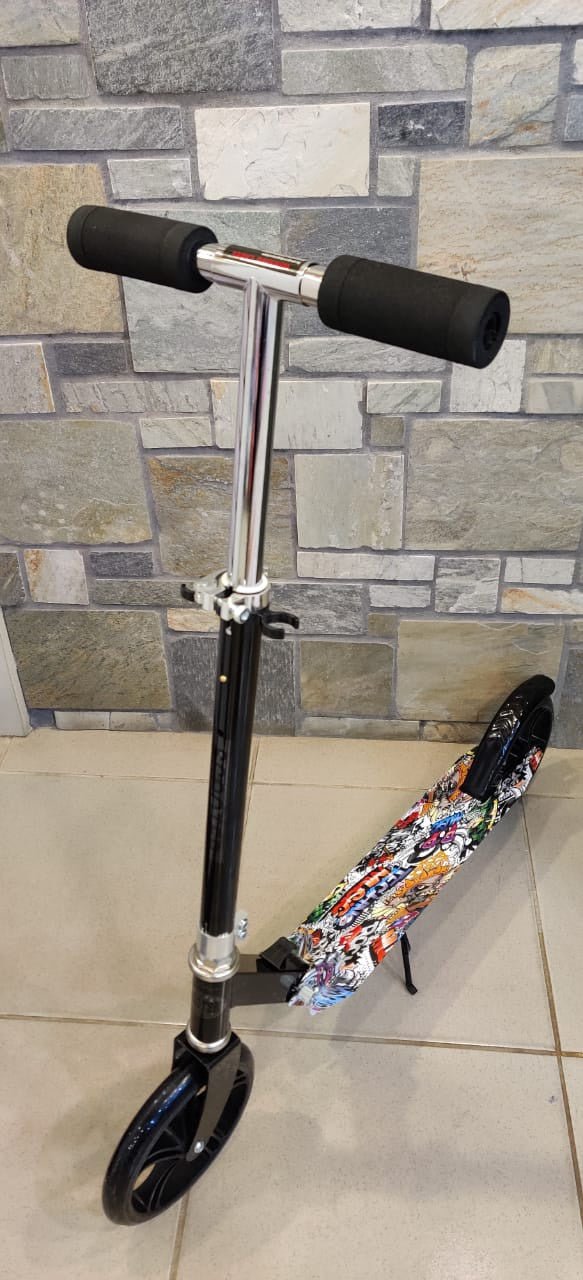 Kids Scooter 2 Wheel 8090-42 with Stand 5 Techno Music