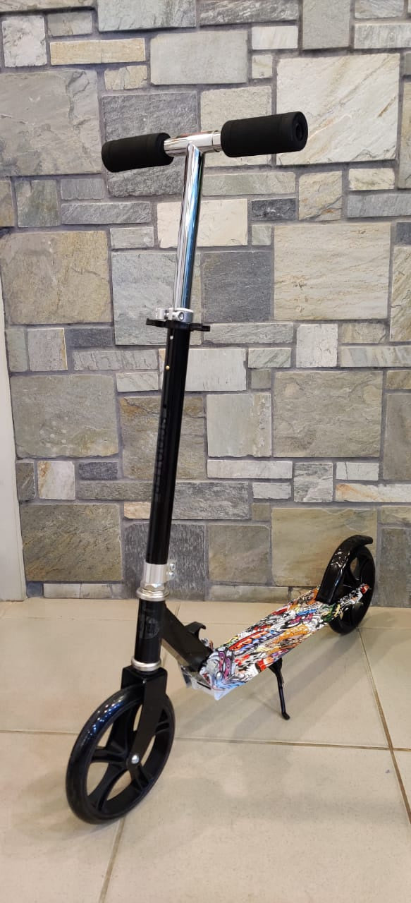 Kids Scooter 2 Wheel 8090-42 with Stand 5 Techno Music