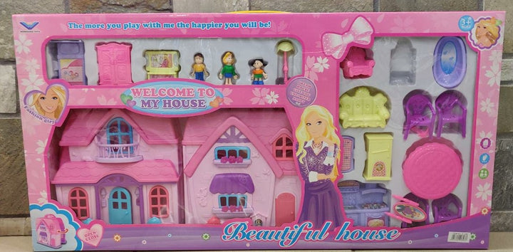 GENERIC Toy Beautiful House Welcome to My House Play Set Doll House Set F-108