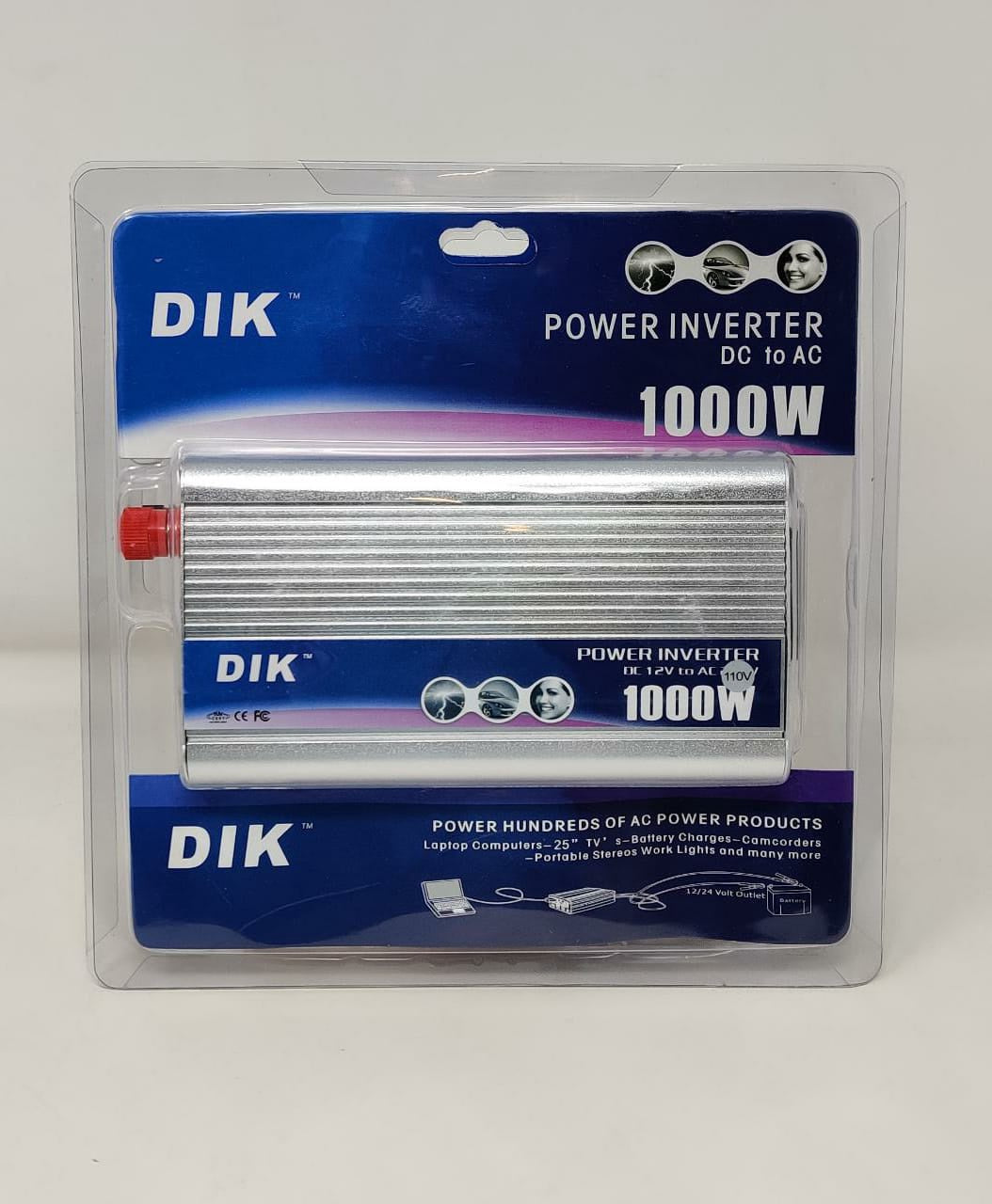 Inverter Dik 1000W (500W Peak) 12V-110V