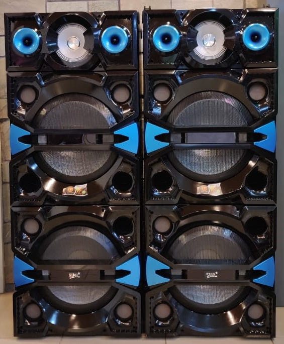 STAR Speaker Box 15" Dual SK-2815T Powered Pair