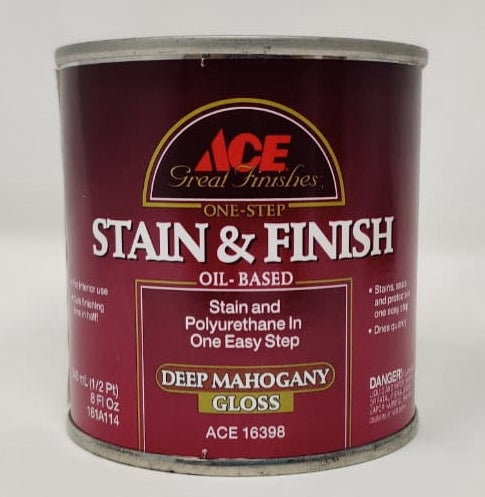 ACE Wood Stain & Finish Deep Mahogany Gloss 16398 1/2PT