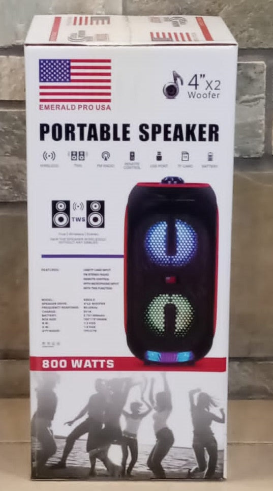 EMERALD Speaker Box 4" KBE4-2 Dual Powered Each