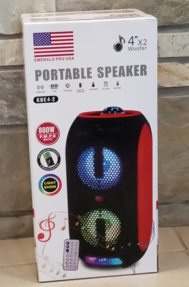EMERALD Speaker Box 4" KBE4-2 Dual Powered Each