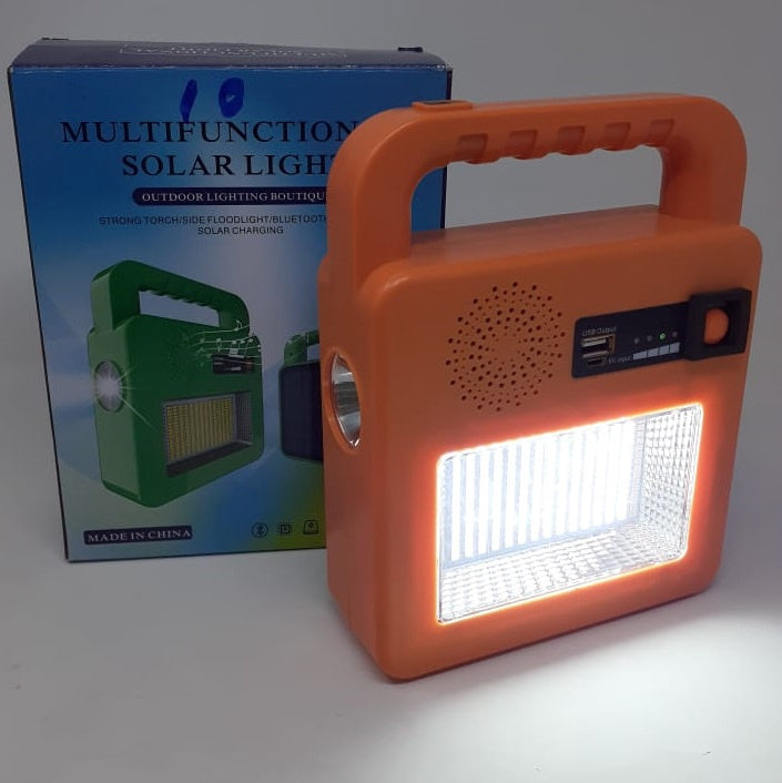 Solar Lamp LED Torch Light with Bluethoot Multifuncational