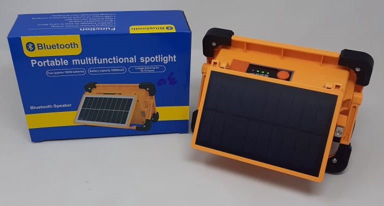 Solar Lamp LED Spot Light with Bluethoot Portable Multifuncational