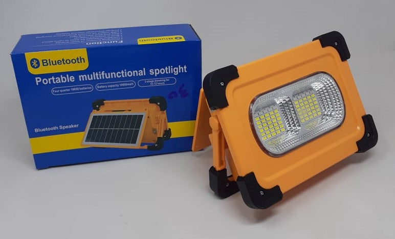 Solar Lamp LED Spot Light with Bluethoot Portable Multifuncational