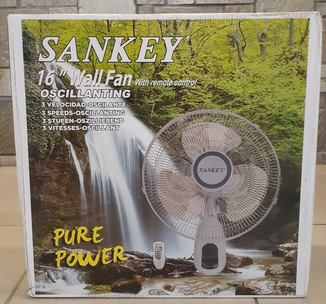 SANKEY Fan 16" Wall FN-1828RC with Remote 110V